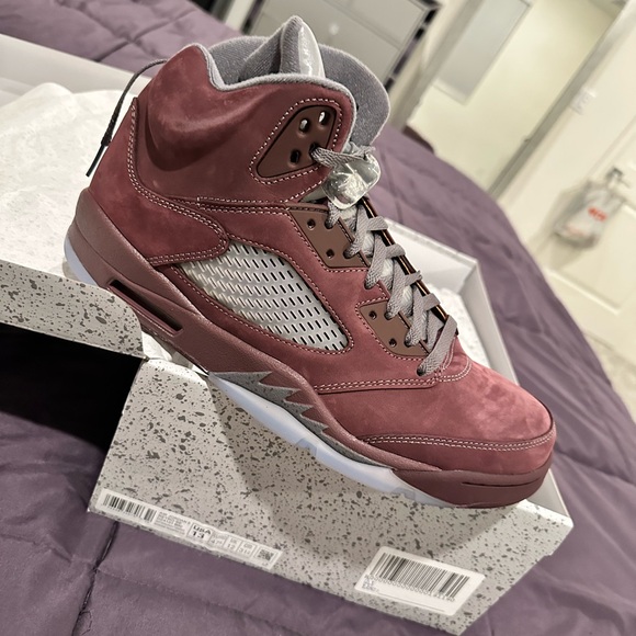 Air Jordan 5 Retro SE Burgundy and Gray NWT - Picture 6 of 11